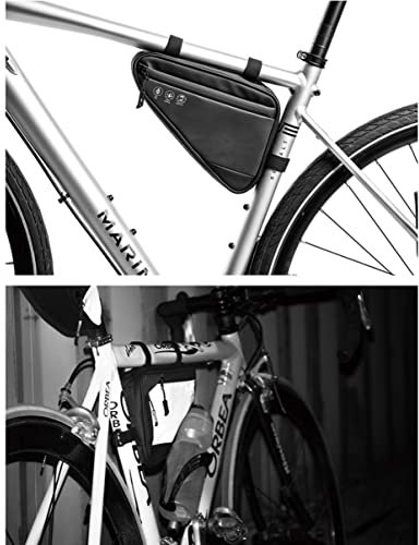 Sosoport Dreieckstasche Für Mountainbike Fahrradtasche Reflektierende Lenkeraufbewahrung Leichtes Werkzeugset Für Outdoor Radfahren Kompatibel Mit Rennrädern Und Mountainbikes