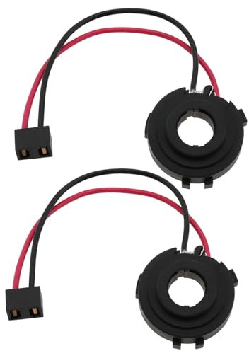 EMSea 2 Stück H7 LED-Scheinwerferhalterung Scheinwerferadapterbuchse Buchse mit Einer Kabellänge von 15 cm Anschlussklemme Kompatibel mit Philips Ultinon Pro6000
