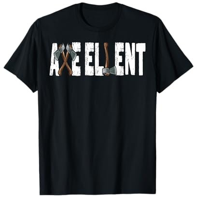 The Axe-ellent Target: Funny Viking Hatchet Throwing Axes T-Shirt