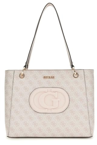 GUESS Eco Mietta Noel Tote Dove Logo/Stone