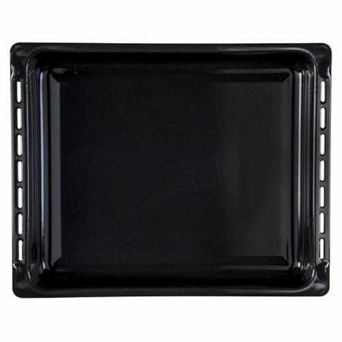 CHEFZOCO Bandeja para horno, Fuente para horno, Bandeja esmaltada Horno, Bandeja modelo 82405902, Compatible con Teka HA830, HC490, S2K, 370 mm profundo x 460 mm ancho