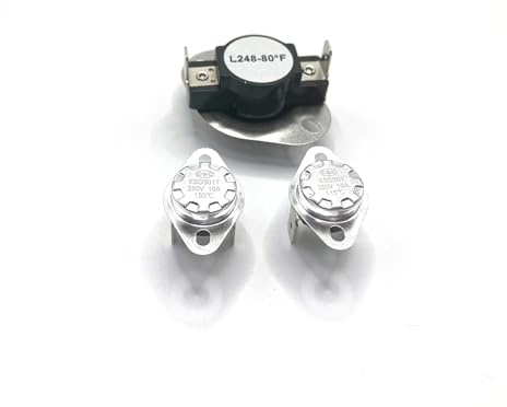 GeRnie 2er-Pack LA-1053 Thermosicherungssatz for Trockner, kompatibel mit ET403, PS2162282, SET405