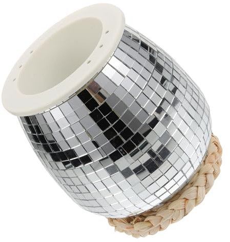 Milisten Oval Hanging Plant Pot Disco Ball Planter Decorative Planters for Indoor Balcony Decor Novelty Disco Flower Pot