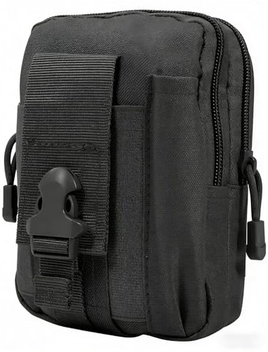 Esshogo 1Stück Handy Gürteltasch,Tasche Gürtel Handy Outdoor, Nylon Gürteltasche, Hüfttasche Taktisch, Hüft-Tasche für Ausrüstung, Hüfttaschen, Multifunktional Bauchtasche, Taktisch Molle Tasche Handy