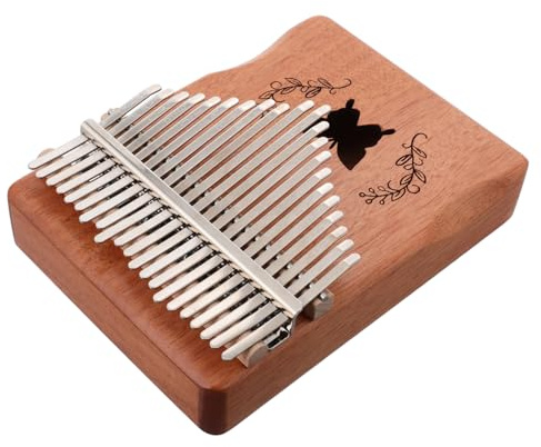Kisangel Tragbares Daumenklavier Kalimba-instrument Für Anfänger Und Kinder, Kleines Fingerklavier Aus Holz Mit 21 Tasten, Musikübungen Und Kreatives Spielen