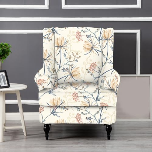 Dayiyang Elastic Bands Armchair Slipcovers - Cute Couch Cover with Cushion & Cushion Cover, Sofa Slipcover Polyester Couch Cover for Stylish Protection