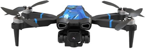 Morlyrctooy M18LCD Drone con Fotocamera 1080P Obiettivo Regolabile 45° Motore Brushless Telecomando LCD Ricaricabile Quadricottero RC Pieghevole per Principianti