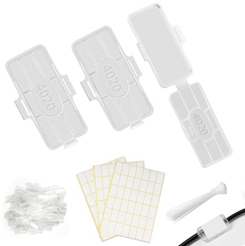 MOKIDO Kabelbeschriftung Erkennungsbox Set, 100 Kabelbeschriftung Clip