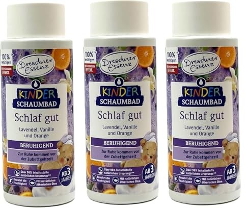 3er Pack Dresdner Essenz Kinder-Schaumbad Schlaf gut 3x 300ml