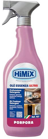 HiMiX Olè Essenza Ultra 750 ml - Porpora (1 Unità) | Profumatore Ambiente Ultra Concentrato 5 in 1 - Profuma, Igienizza, Deodorizza, Deterge e Spolvera con Azione Antistatica