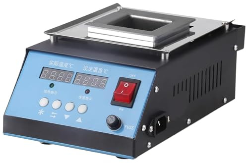 Acero Inoxidable Olla for Fundir Plomo, Pantalla Digital LED Horno De Estaño, 30-600℃, Transferencia Rápida De Calor, 5.7kg/12.57Lbs, for Soldar & Baño De Estaño