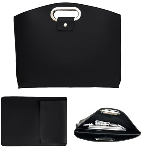 Generisch Computertasche | Stilvolle Tragetasche aus Pu-Leder | Laptoptaschen, modische Geldbörse für Herren, Arbeitsplatz, Schule, Hochschule, Computer, Business, Lehrer, Pendler