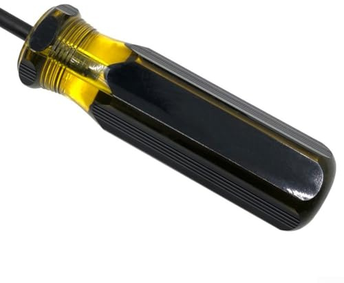 Destornillador magnético extralargo de 12 pulgadas con mango de PVC, ranurado y cabeza cruzada para zonas de difícil acceso (PH)