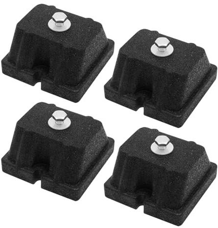 Ruwshuuk Almohadillas Antivibratorias,Base de Goma para Suelo con Amortiguación - Montaje de Soporte Aislante para Condensadoras Unidad Exterior HVAC Bomba de Calor |