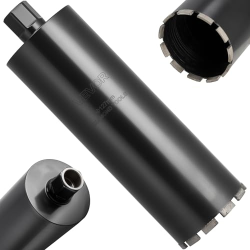 VEVOR Corona Diamantata per Carotaggio Diametro 127 mm Profondità di Foratura 356 mm, Tecnologia di Saldatura ad Alta Precisione, Punta Carotatrice Diamantata a Umido per Cemento Armato, Mattoni