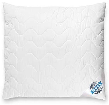 BLUE MOON Kopfkissen 80x80 - hautfreundliches Bett Kissen - Hochwertige Mikrofaser - Schlafkissen - allergiker-freundlich - kopfkissen waschbar - Made in EU - (80cm x 80cm)