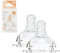 FARLIN Anti-Colic Teats for Baby Bottle, Breast-Like, Skinsoft Silicone Nipple, BPA Free - Size 2, Medium Flow, 3 Months + (Pack of 2)