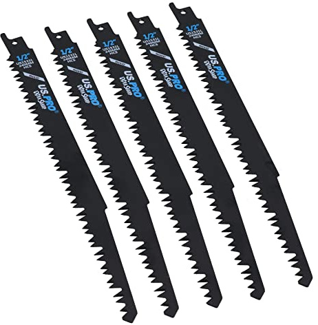Säbelsägeblatt, 240 mm, 5 TPI Schneiden, Holz, extra scharf, schneller Schnitt, 5 Stück
