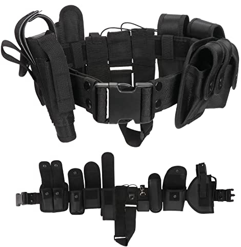Kyrio Modular Equipment System Taktischer Hüftgurt mit Beuteln Taktischer Dienstgürtel mit Komponenten Holster für die Sicherheitsjagd von Strafverfolgungsbehörden