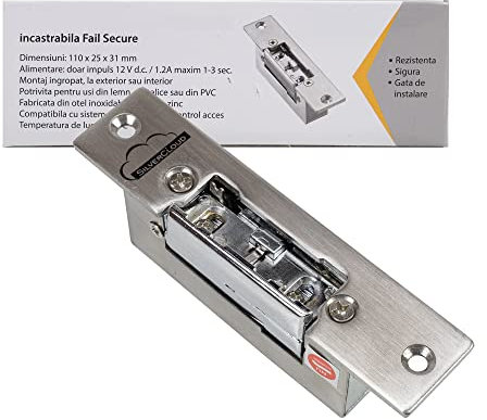 Serratura elettrica da da infilare a incastro universale può essere montato su qualsiasi porta, in legno, metallo o PVC per destra e sinistra comandato da un circuito NO (Normalmente aperto) YS-800