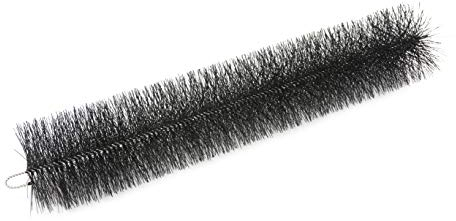 Forega - 25 Stück Filterbürsten, für Ihren Teichfilter und Koi Teich Filter (80x10) | Effektive Reinigung und klares Wasser | Hochdichte Polypropylenfasern | Wellenförmiges Borstendesign, Schwarz