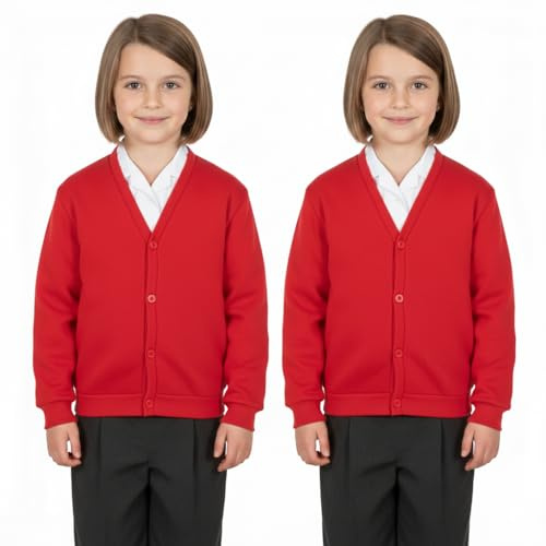 A2Z 4 Kids Girls Club Scouts - UF Cardigan Red 2 Pack 11-12