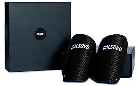 CALSOVO | Shin Pads | Carbon | Protection | Football | Mini (9 cm)