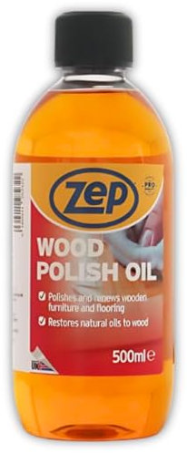 Zep Wood Polish Oil – 500ml Orange-Scented Furniture & Floor Polish – Wood Polish for Furniture, Cabinets & Floors – Restores Shine & Leaves Fresh Orange Scent