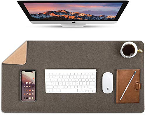 Tastaturmatte, Mauspad, rutschfeste Schreibtischunterlage, Naturkork-Mauspad, 31,5 x 15,7 Zoll Laptop-Schreibtisch-Tischschutz, doppelseitige Tastaturunterlage, for Büro/Zuhause/Gaming