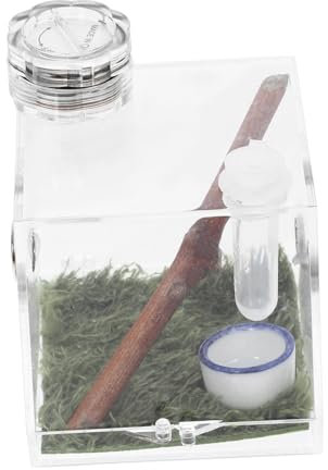 YARNOW Spinnenhabitat-Box Mit Lampe Micro Spider Living Habitat Carrier Aufbewahrungsbox Für Spinnen Leicht Und Tragbar Für Insekten Und Kleine Reptilien