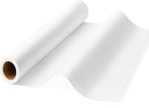Rotolo di carta da ricalco, 59 cm x 28 m, bianco traslucido, per disegni, schizzi, modelli di cucito e artigianato