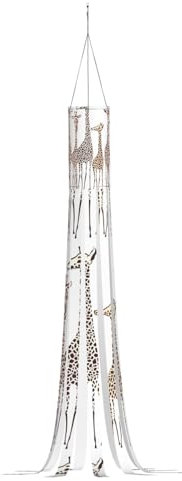 Niedlicher Cartoon-Windsack mit lustigem Giraffen-Druck, Halloween-Serie, Geister-Thema, hängende Outdoor-Dekorationen, 150 cm