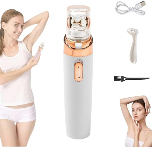 Pluxy Epil Pro 3.0 Epilador Facial para Mujeres, Hero Epilador, Depilación para Cara, Manos, Piernas, Axilas, Recargable (Blanco*1)