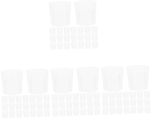 JECOMPRIS 400piezas Tazas Medidoras Para Mezcla De Pigmentos Cups De Transparentes Escalas Herramienta Para Manualidades y Epoxy
