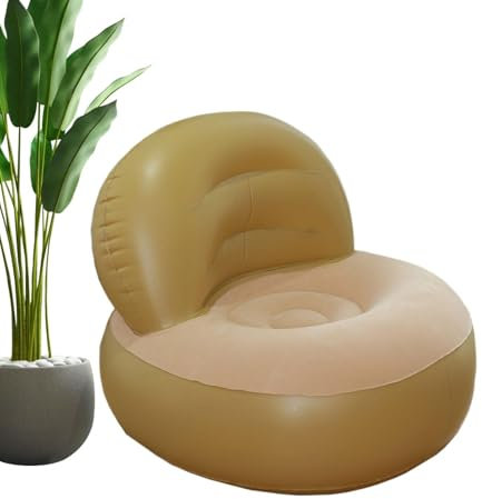 Hobngmuc Tragbare Aufblasbare Couch, Camping Lounge Stuhl, Aufblasbarer Stuhl Sofa Einzeln Mit Luftpumpe, Faltbares Sofa Für Faulenzer Für Innen, Außen, Haus, Camping, Garten, Spiele, Festivals