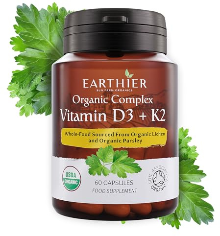 Organic Vitamin D + K2 Whole Food Supplement - Vegan