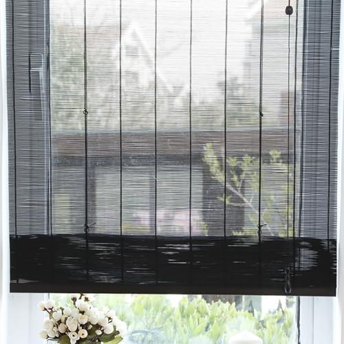 Tapparella Bamboo Da Esterno Tenda A Rullo In Bambù Naturale Avvolgibile Privacy/retrò Cortina Di Per Giardino Interni/Esterni