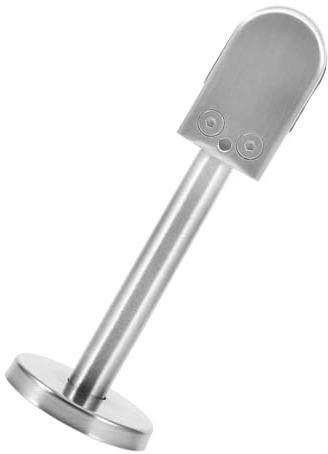 Edelstahl Glas Metall Klemmen Silber, Glasklemme mit Stange | Halterung für Glas, Glastrageklemme, Feste Scheibenglasklemme, Glasregalhalter, Acrylglas Halterung