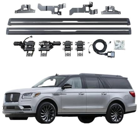 Marchepieds électriques compatibles avec Les Barres Nerf du Lincoln Navigator for SUV, marchepieds à déploiement Automatique au Design élégant, accessibilité améliorée du véhicule(2018-2023)