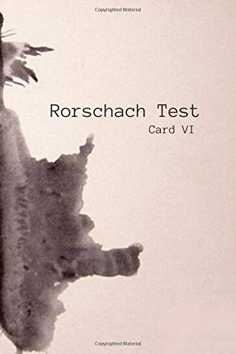Rorschach test, Card VI: lined notebook