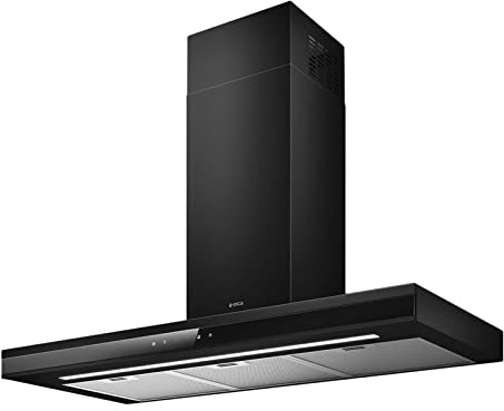 Elica ADELE-MATT BLK-90 90 cm Chimney Cooker Hood - Matte Black - For Ducted/Recirculating Ventilation