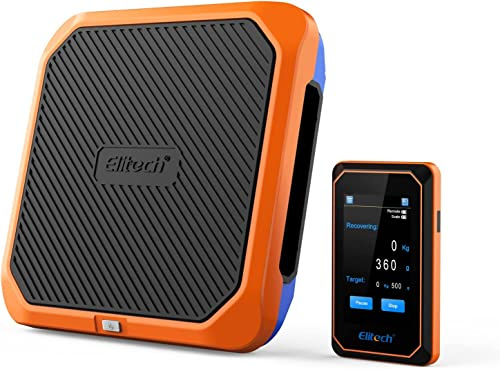 Elitech SRL-100 Báscula de Refrigerante Inteligente, 100 KG / 220LB, Pantalla Táctil, HVAC, Báscula de Refrigerante con Recuperación Automática de Refrigeración de Aire Acondicionado, Inalámbrica