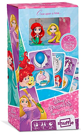 Shuffle Disney Princess - Juego de cartas (8,7 x 5,6 cm, cartón, 57 piezas)