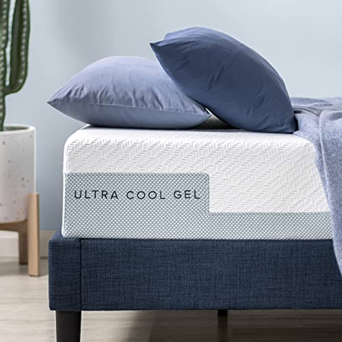 ZINUS Ultra Cool Gel Memory Schaum Matratze | 90 x 200 cm | Höhe 25.5 cm | H3-H4 Mittelfest | Kühlender Gelschaum