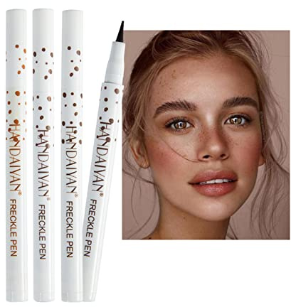 SOMGKIN Stylo de Taches de Rousseur, Simulation Naturelle, Point Imperméable Doux et Durable (4 PCS)