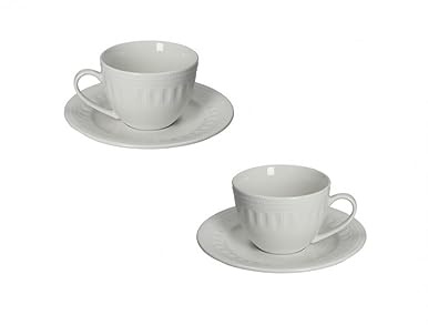 BRANDANI Set 2 Tazzine The Senzatempo New Bone China