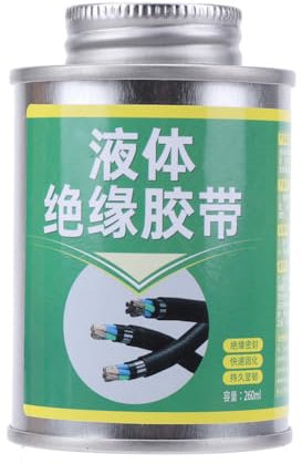 JUCHRZEY 100/260 ML Flüssiges Isolierband, wasserdichte flüssige Isolierpaste, Dichtstoff, hochtemperaturbeständiger Gummi, elektrischer Draht, Kabelmantel, Fixlinienkleber, for den Innen- u