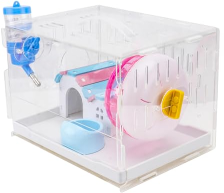 HAPINARY 1satz Transparenter Hamsterkäfig Aus Acryl Lagiger Platzsparender Futterkäfig Für Haustiere Für Hamster-villen Und Stilvolle Heimdekoration Zufällige Farbkonfiguration