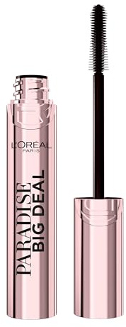 L'Oreal Paris Paradise Big Deal Mascara, Volumizing and Lengthening Formula, Buildable, Clump Resistant, Washable Black Mascara, 0.33 Fl Oz