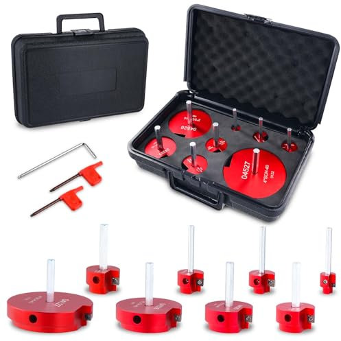 8-teiliger Reibahle für Kunststoffrohrverbindungen, 04527 für PPRK6 PPR PVC-Reibahlensatz, passt in Standard-1/2-Zoll-Bohrer und 3/8-Zoll-Sechskant, kompatibel mit PPR50, PPR75, PPR100, PPR125, PPR1